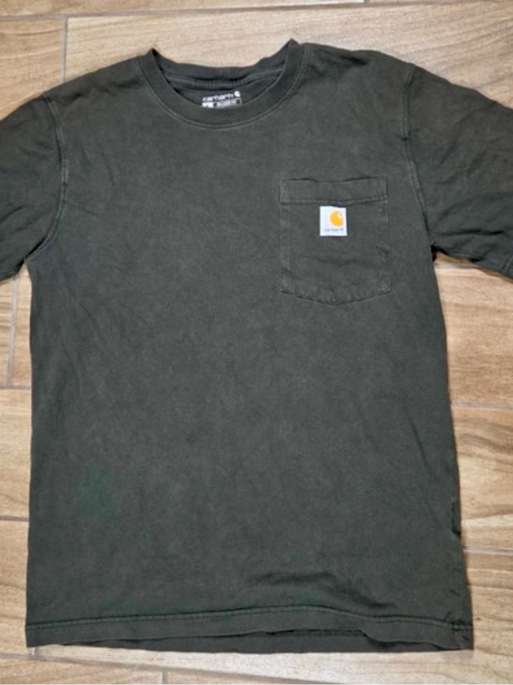 Carhartt Men’s Short Sleeve Pocket Tee — Olive Green